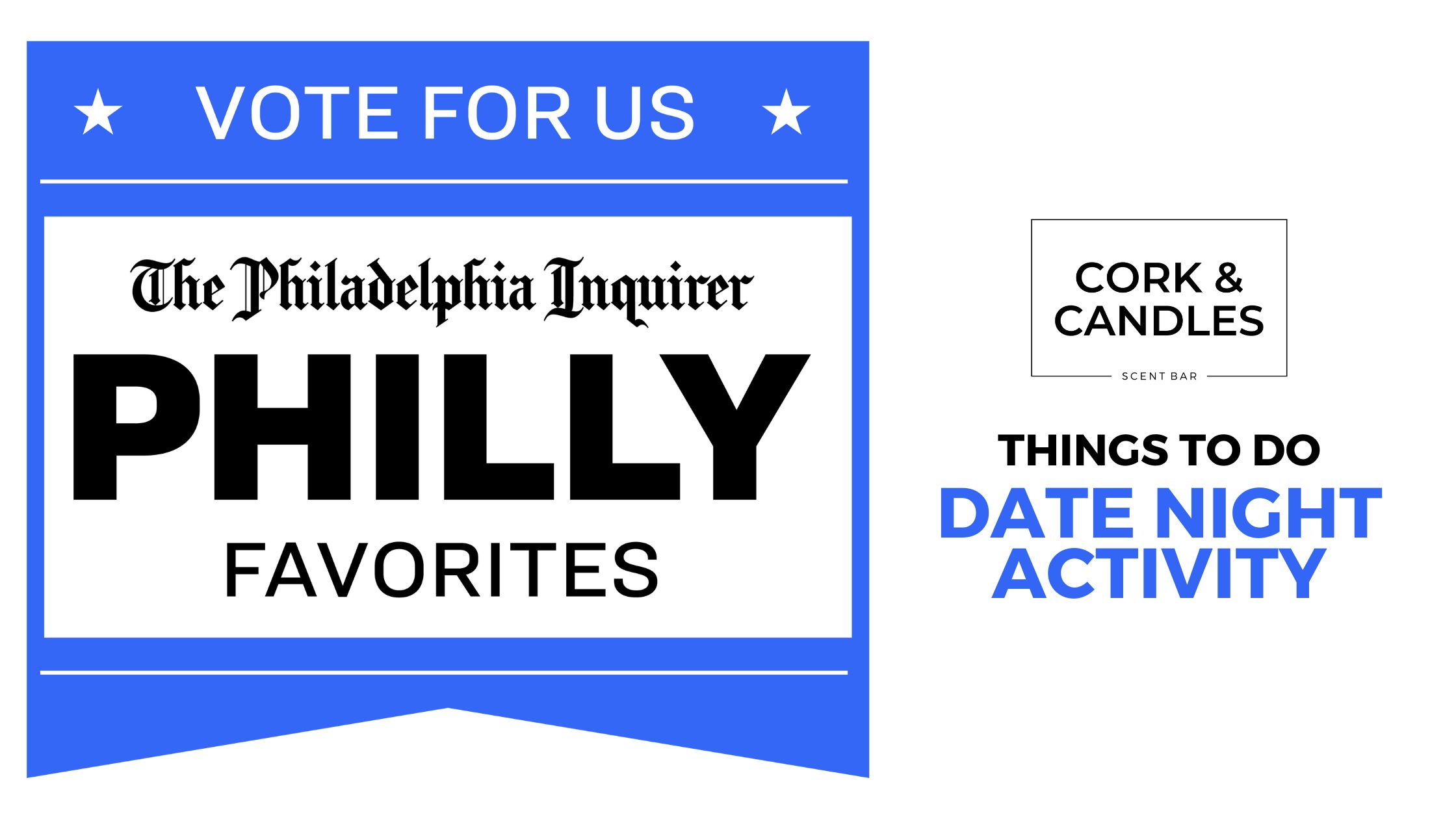 Featured image for “Vote for Cork & Candles as a Philly Favorites Date Night Activity”