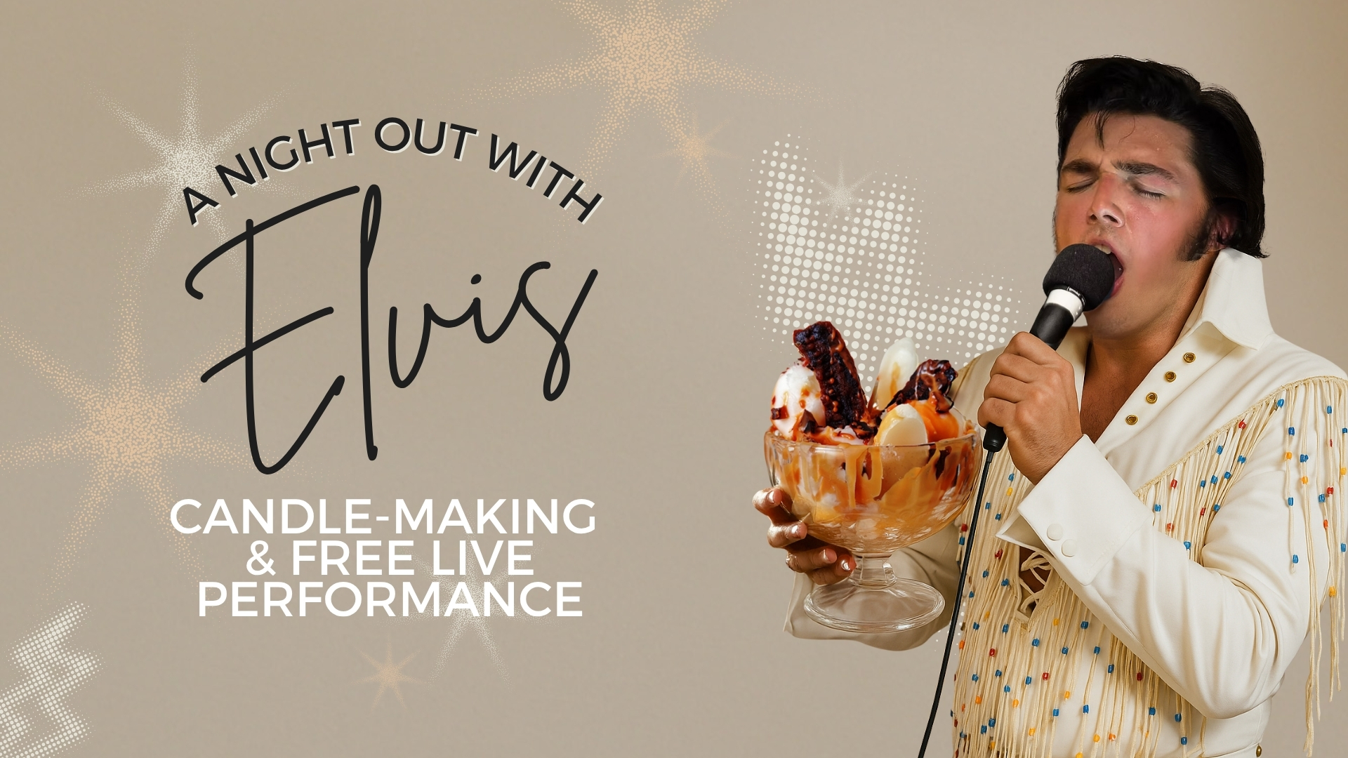 Featured image for “You Need to Experience This Elvis Candle-Making Night in King of Prussia (Yes, With a Live Concert)”