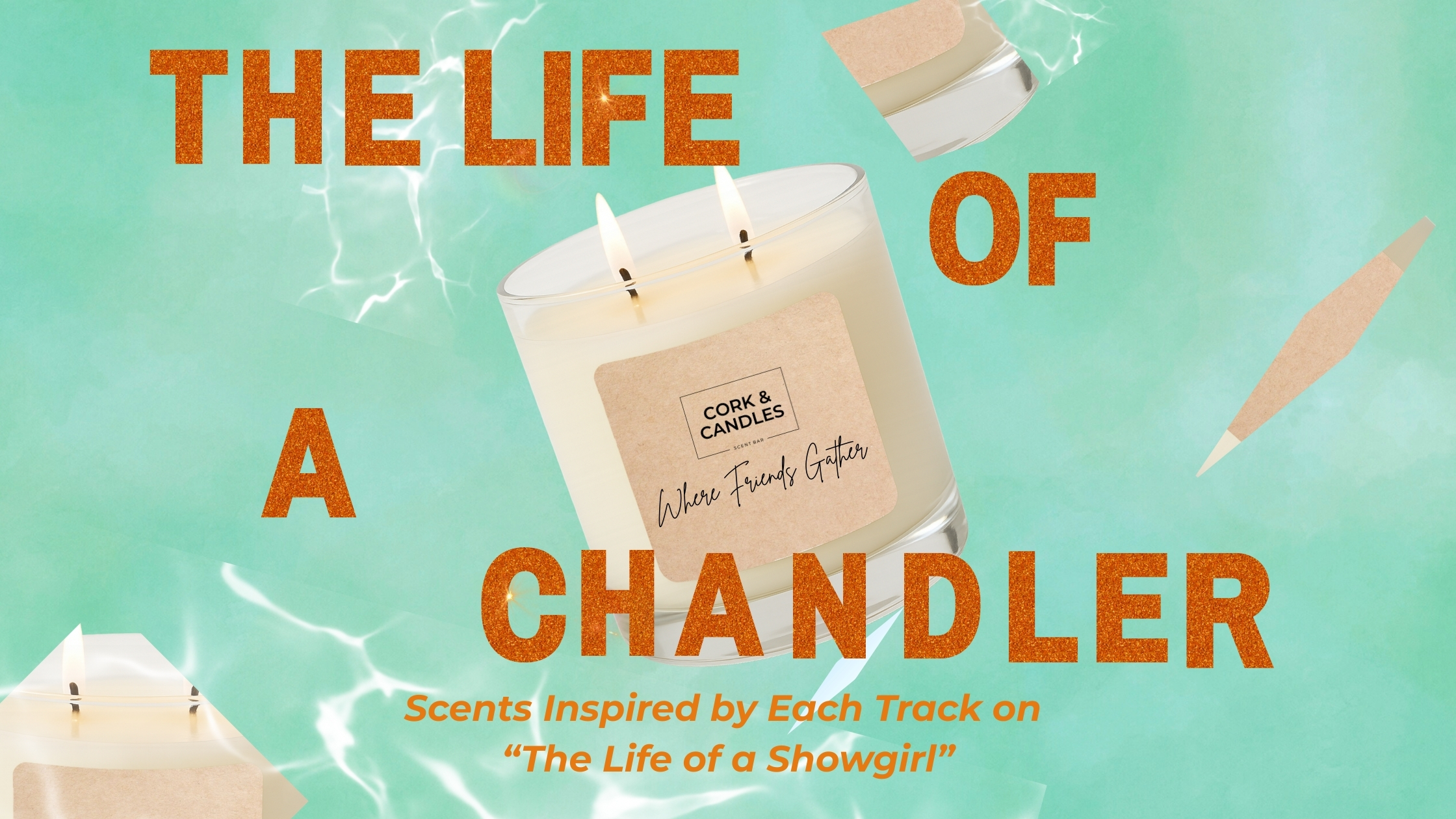 Featured image for “12 Candle Scents Inspired by Each Track on Taylor Swift’s Twelfth Album, “The Life of a Showgirl””