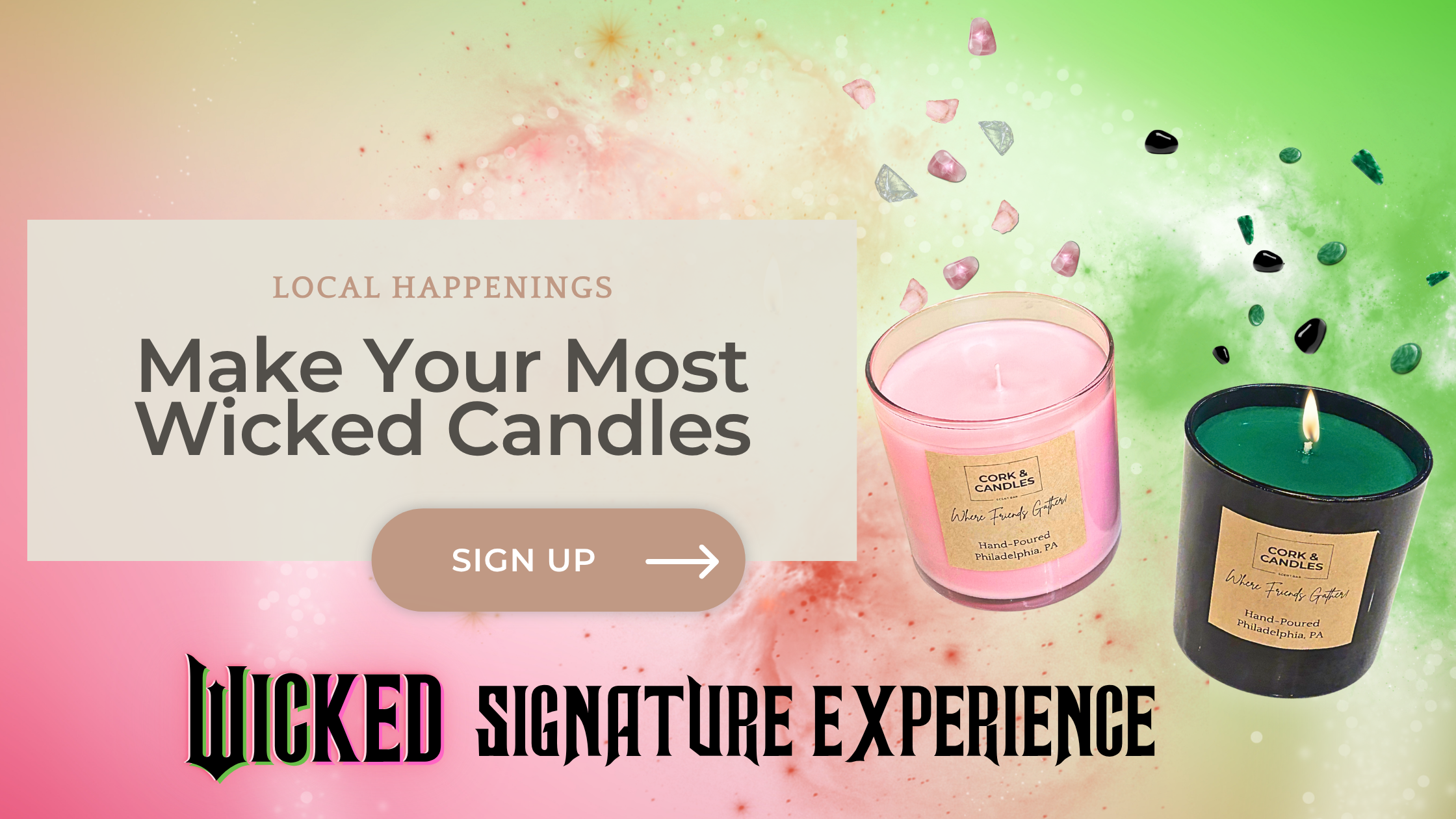 Featured image for “A Wickedly Good Experience Lands at Cork & Candles and It’s Casting a Spell Across Philadelphia”