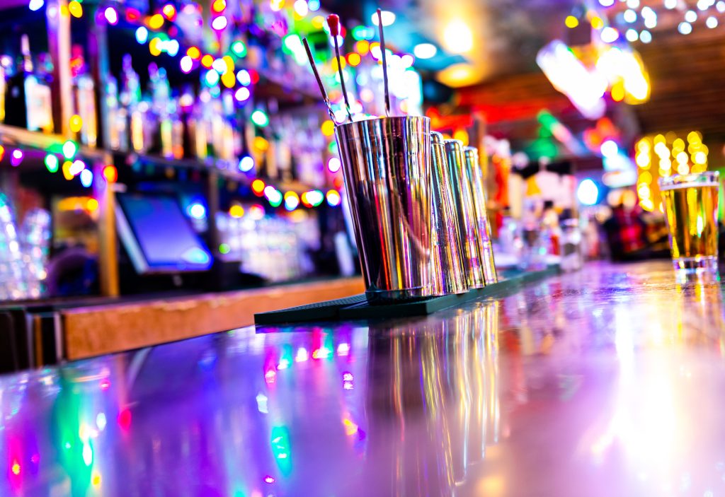 Boston Cocktail Shakers ready to use on sitting on a bar in Montreal | Cork & Candles